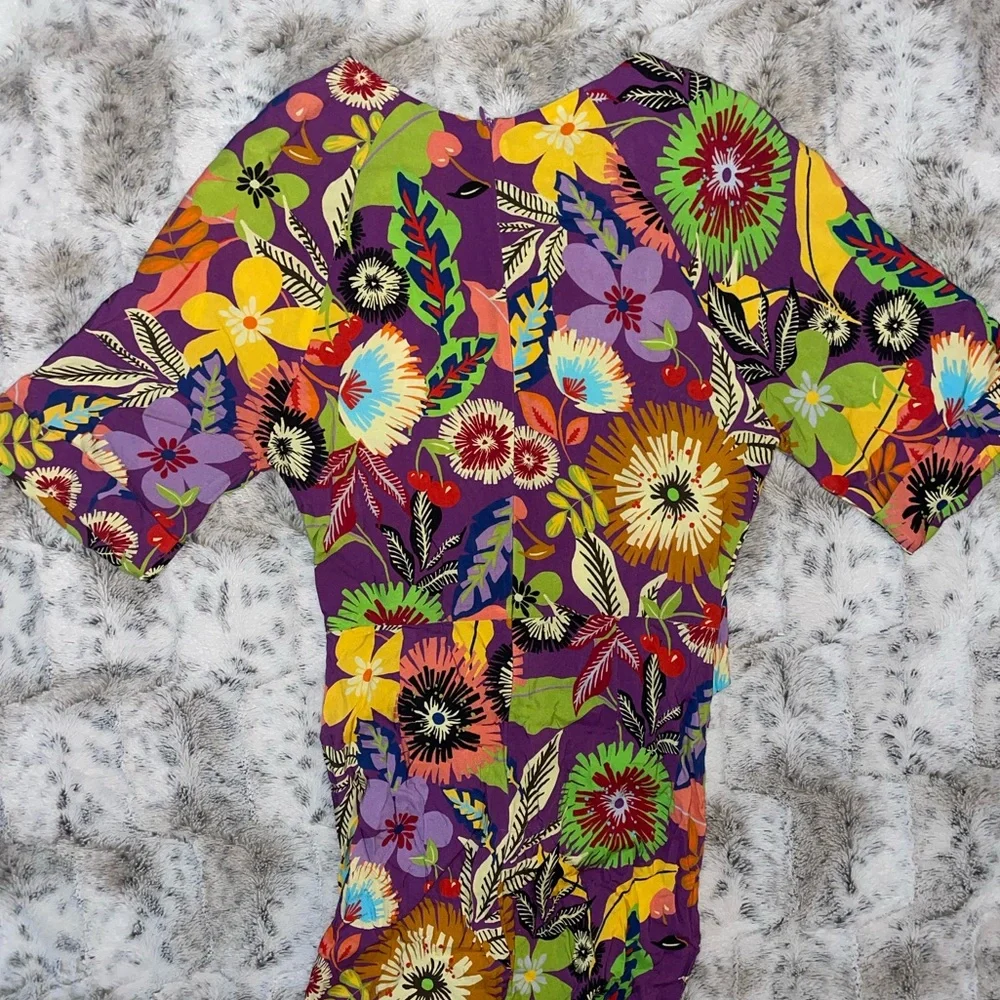 ๐ NWT Le Superbe | Floral Gypsy Muse Midi Dress | Cherry Lotus Land ๐ Revolve - Picture 12 of 16